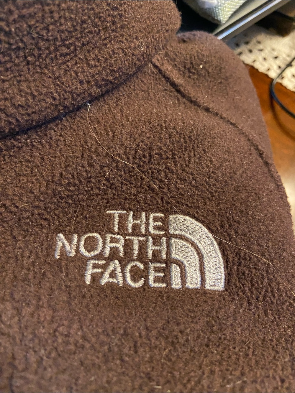 The North Face Brown Women's Fleece Jacket with White Tag